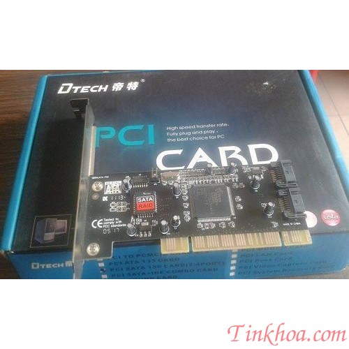  Card PCI TO  SATA DTECH 2 CỔNG